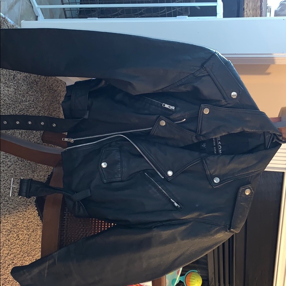 Vintage Wilson’s Leather Crop Motorcycle Jacket